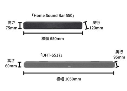 Home Sound Bar 550 と Dht S517 を徹底比較 どっちがおすすめ Digimono Search